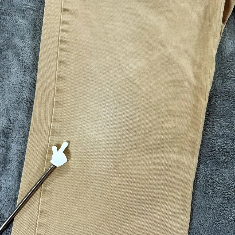 Polo Ralph Lauren Chino Pants Mens 38/32 Khaki Tan Classic Fit Cotton Twill Prep